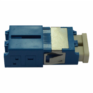 LANMASTER LC optical adapter, with shutters, SC form factor, duplex